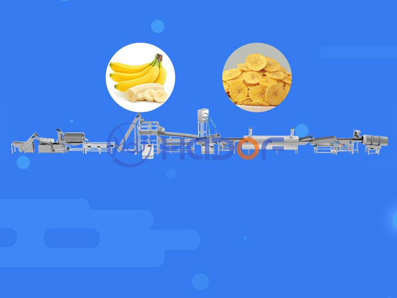 Linea di produzione di patatine fritte di banana