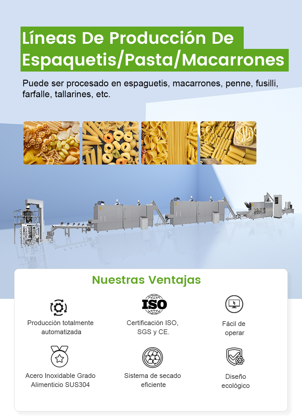 Líneas De Producción De Espaquetis/Pasta/Macarrones -  - 1